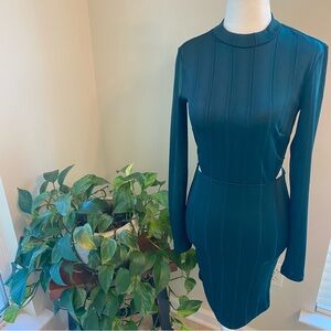 Forever 21 Contemporary Emerald Cutout Dress